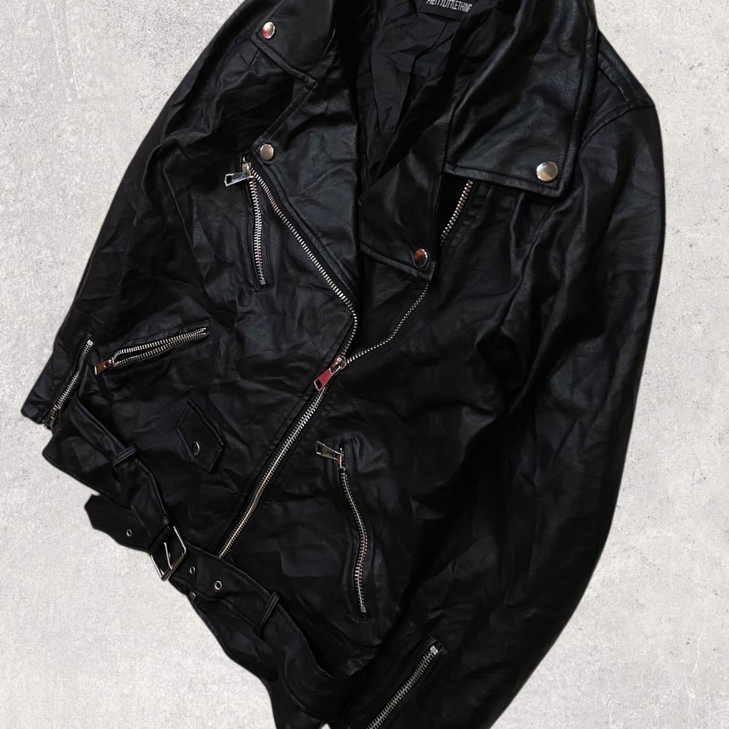 Pretty little thing leather jacket