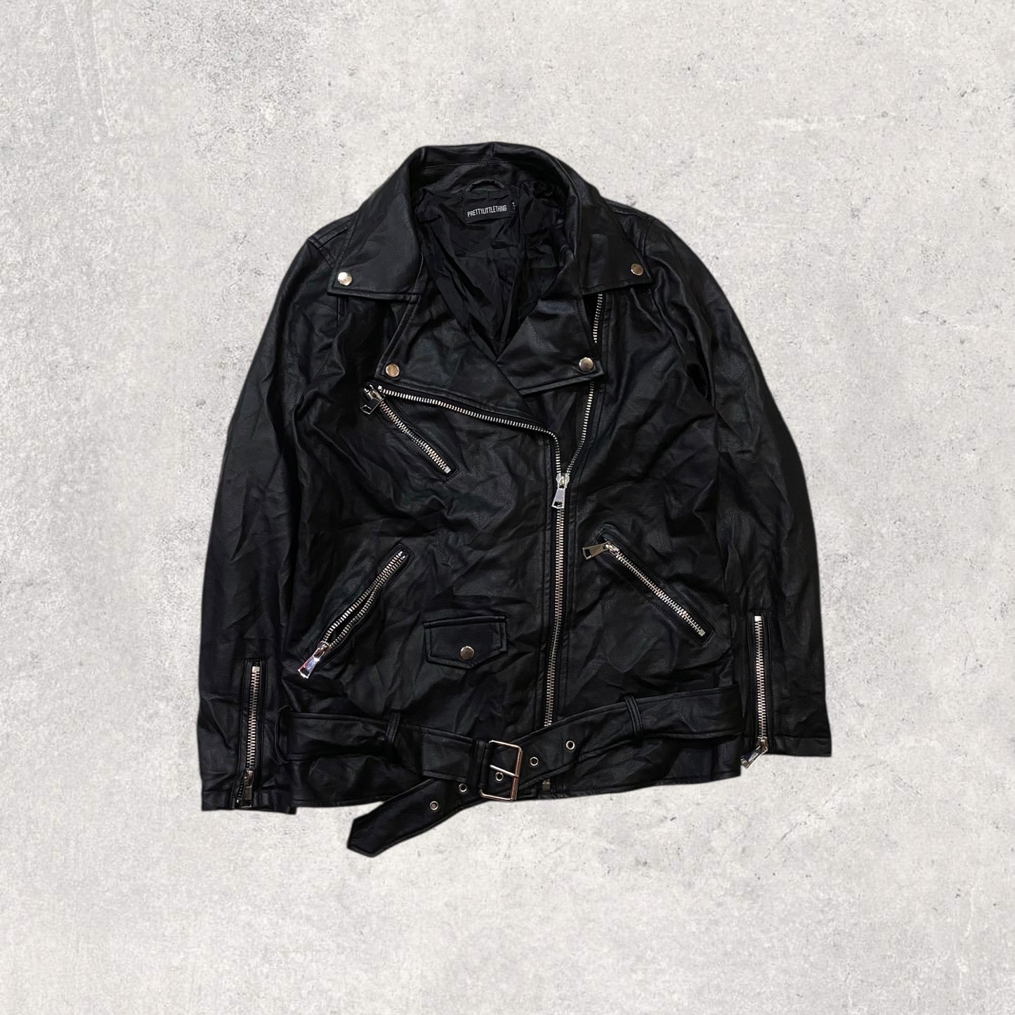 Pretty little thing leather jacket